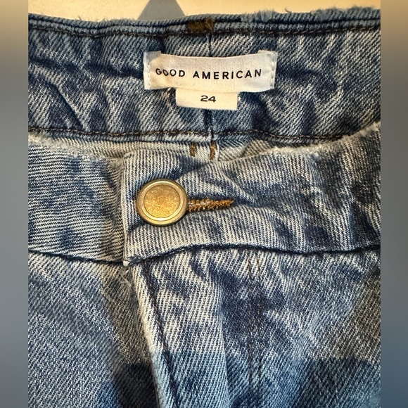 GOOD AMERICAN Women's Blue Jeans Size 24 - Picture 4 of 8